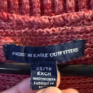 American Eagle Outfitters Vibrant Red Knit Top